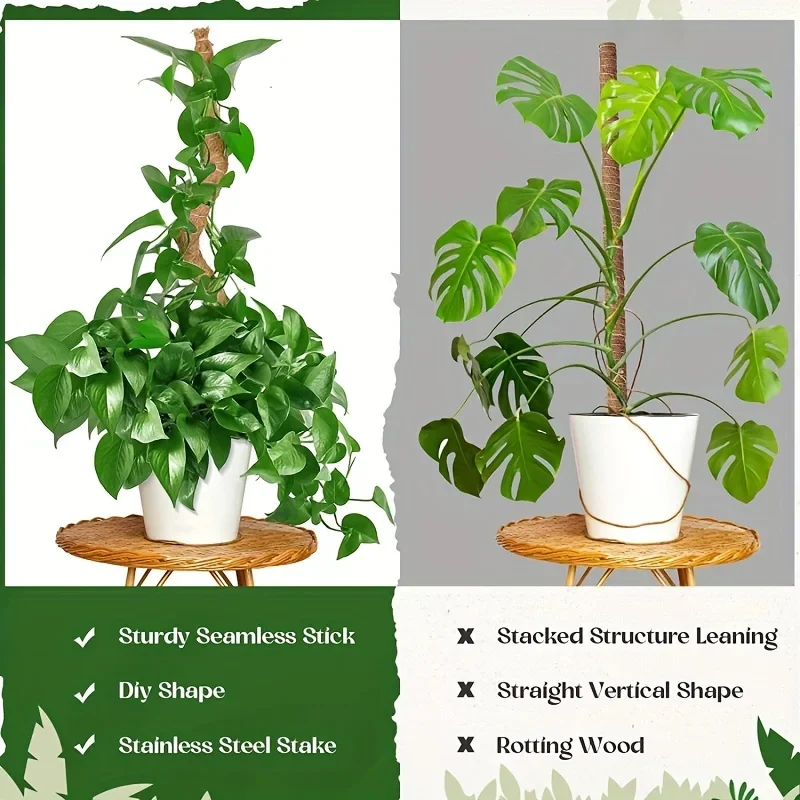 Bendable Moss Pole for Indoor Plants β Tall 23.6''/43.3'' Climbing Support for Monstera & More - Image 5