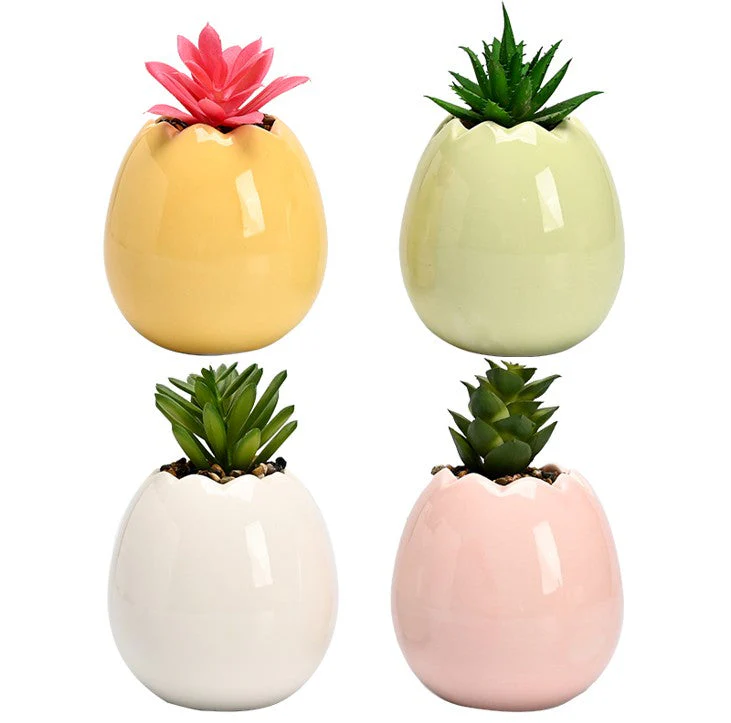 Egg Shell 4 Color Planter