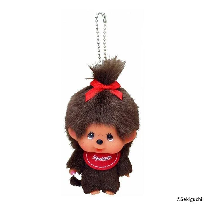Monchhichi by Sekiguchi MONCHHICHI BIG FACE KEYCHAIN BY SEKIGUCHI - GIRL OR BOY - Image 2