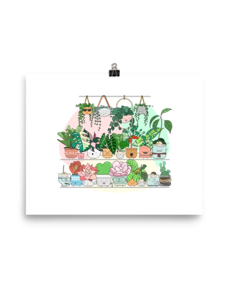 Big Group Shelfie Art Print