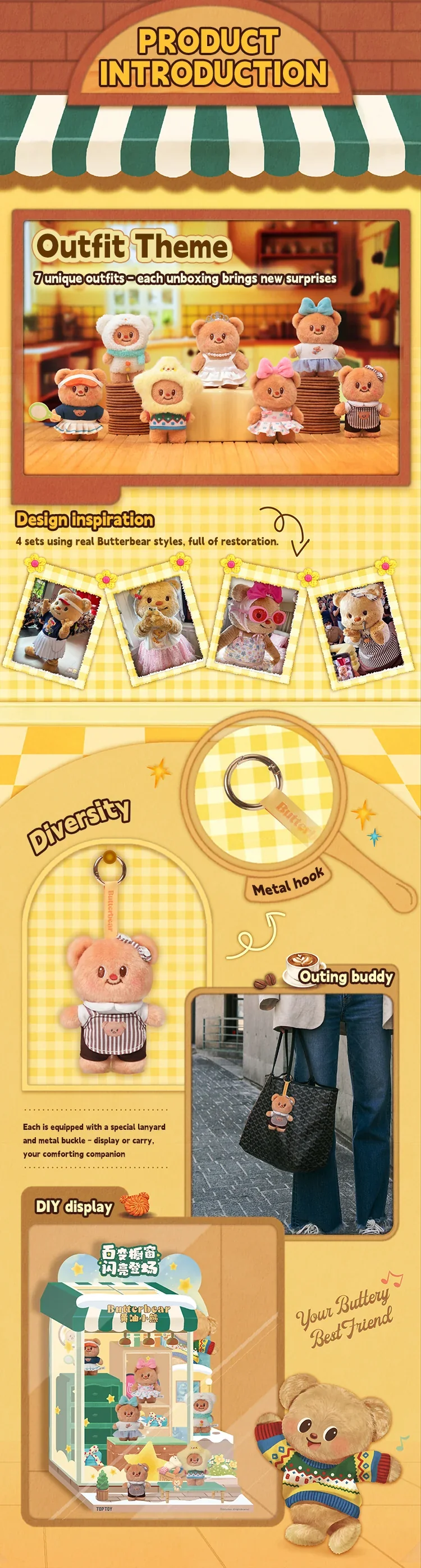 Butterbear Versatile Wardrobe Plush Blind Box - Image 7