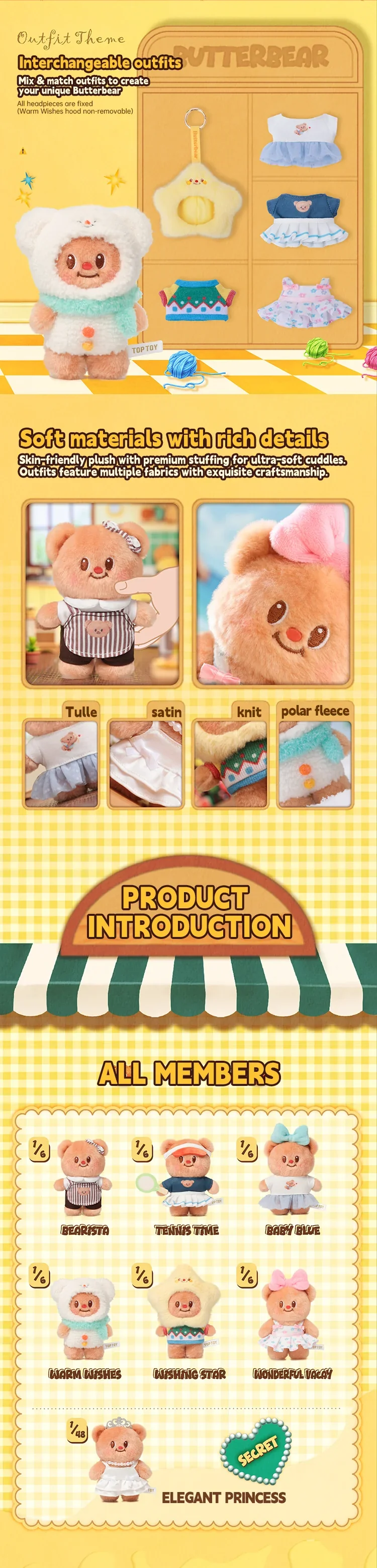 Butterbear Versatile Wardrobe Plush Blind Box - Image 8