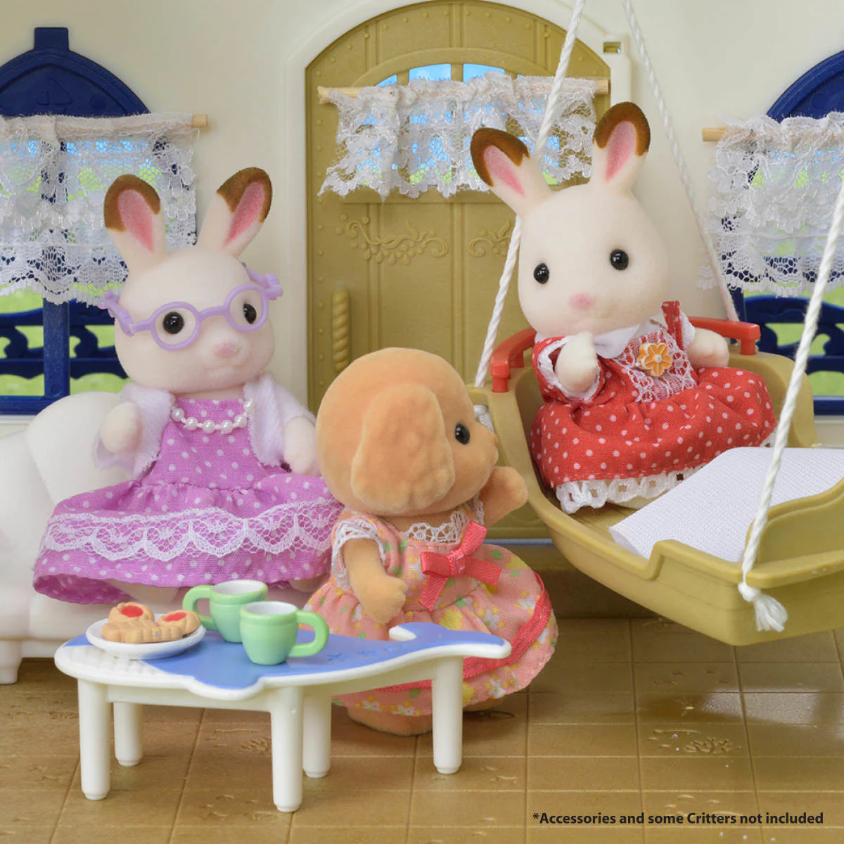 Calico Critter Chocolate Rabbit Grandparents - Image 4