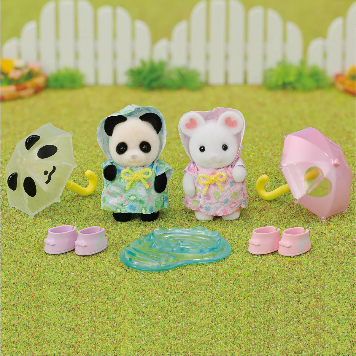 Calico Critter Nursery Friends -Rainy Day Duo