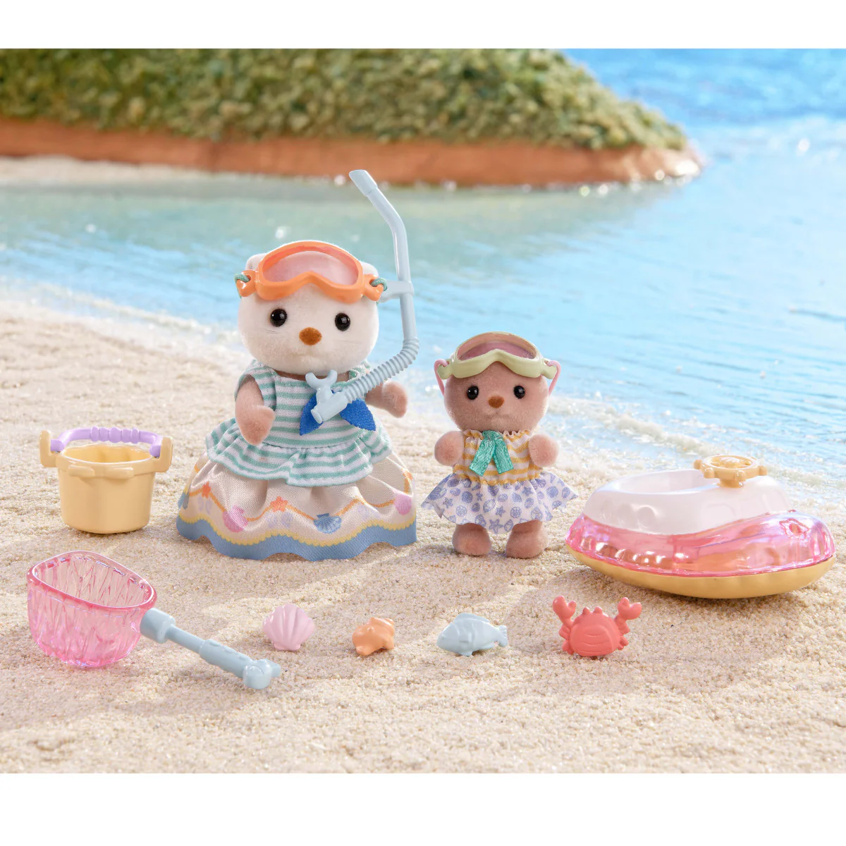 Calico Critters Sea Otter Sisters-Splashy Snorkel Set - Image 2