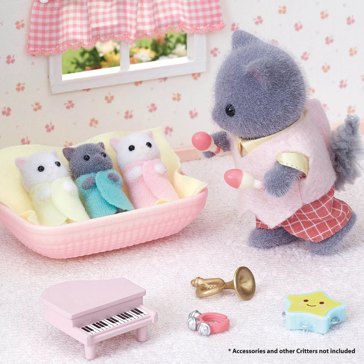 Calico Critters Persian Cat Triplets - Image 3