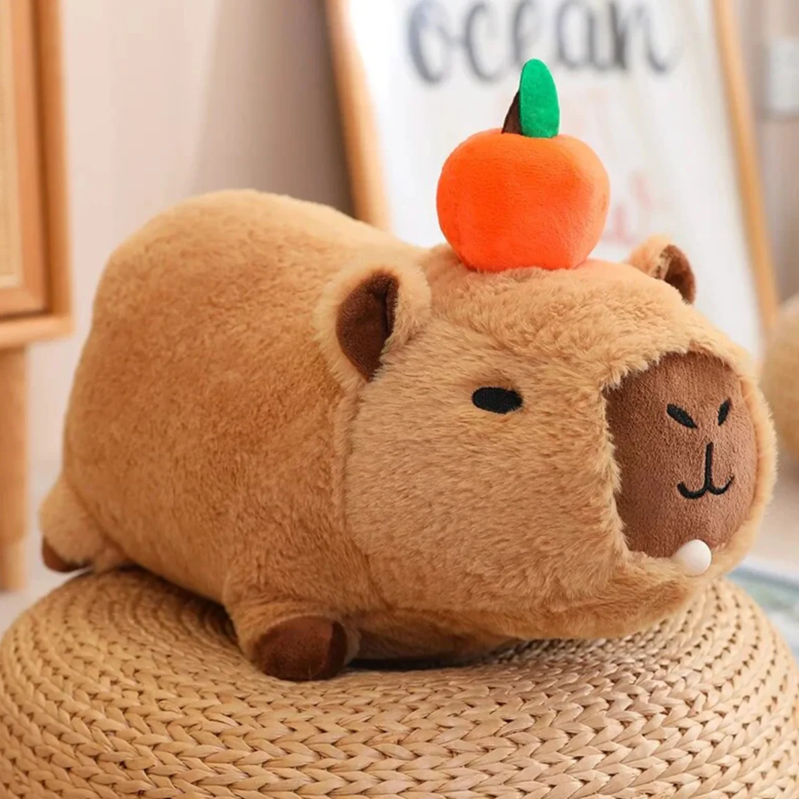 Capybara Plushy with Orange - Image 4