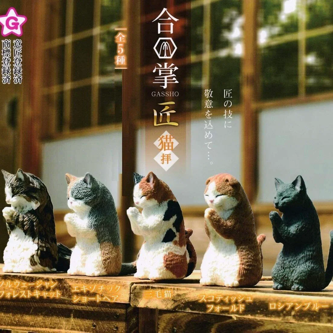 Yell - GASSHO Takumi Blind Box - Praying Cat
