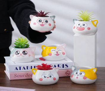 Cat Head Planter