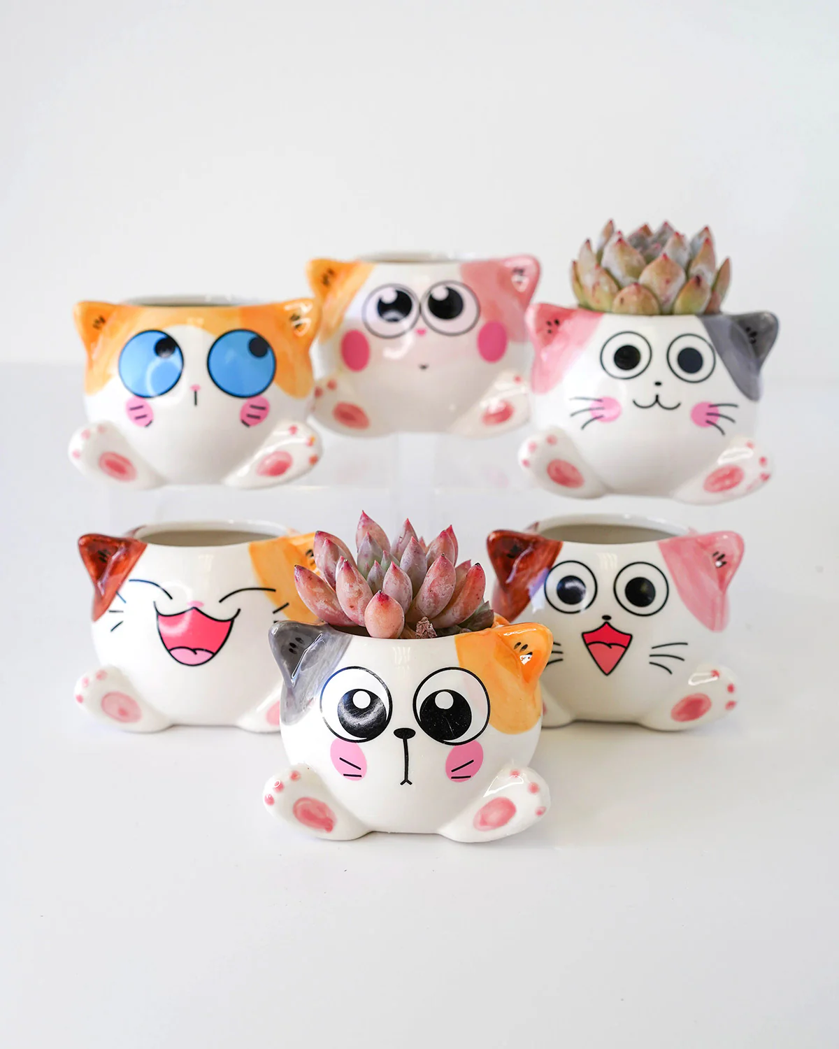 Sitting Cats Planters - Image 2