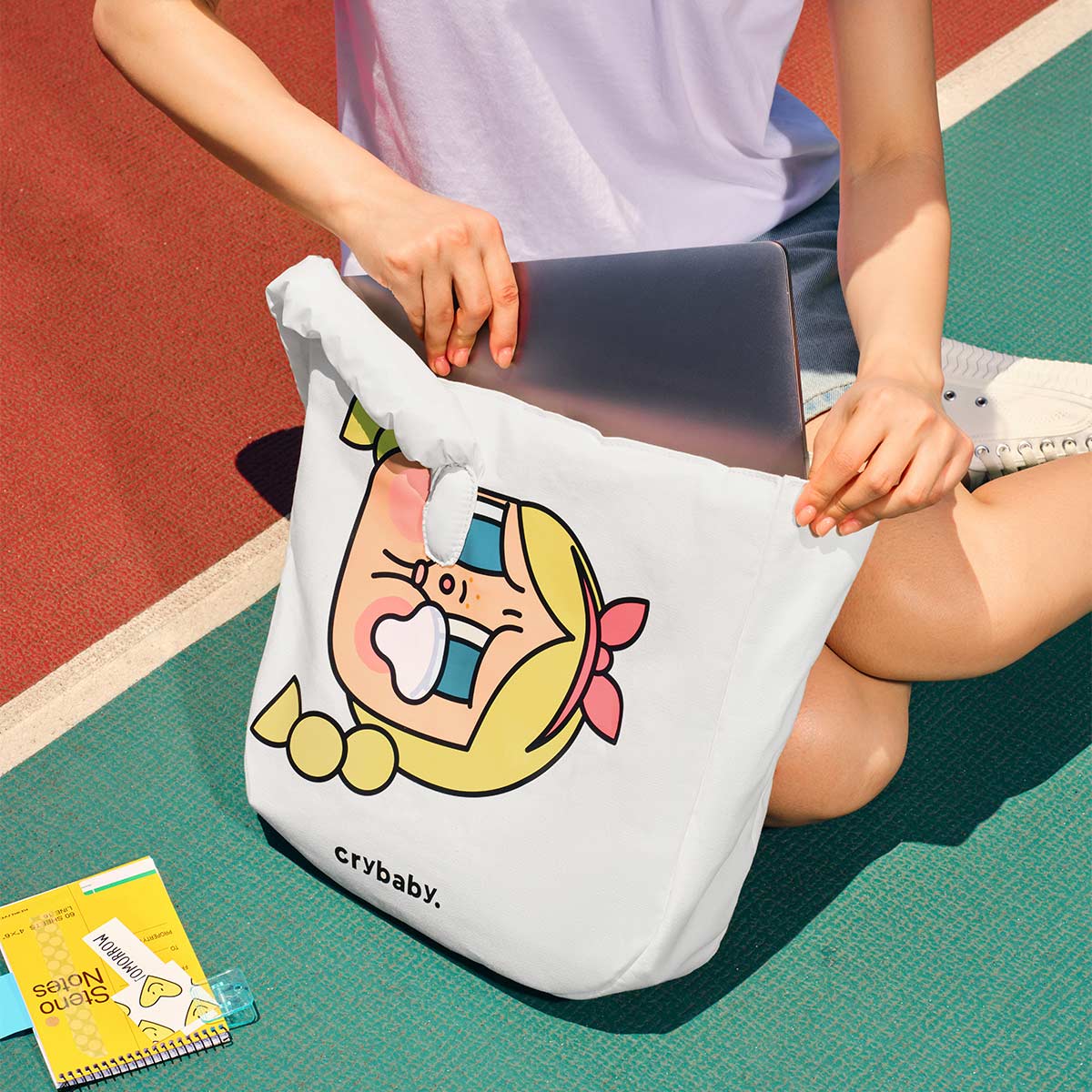 CRYBABY Sunset Concert Series - Cotton Filled Shoulder Bag - Image 5