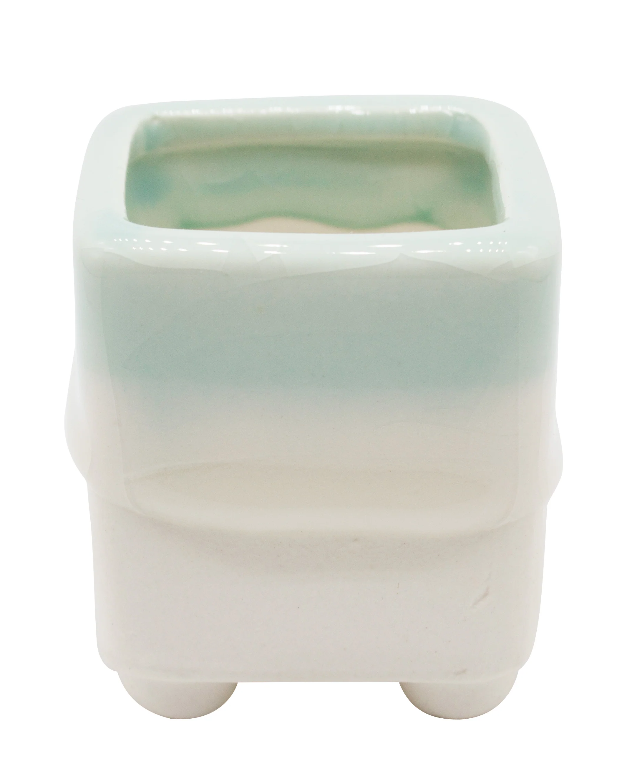 Dripping Glazed Finger Pots Green Color - Image 3