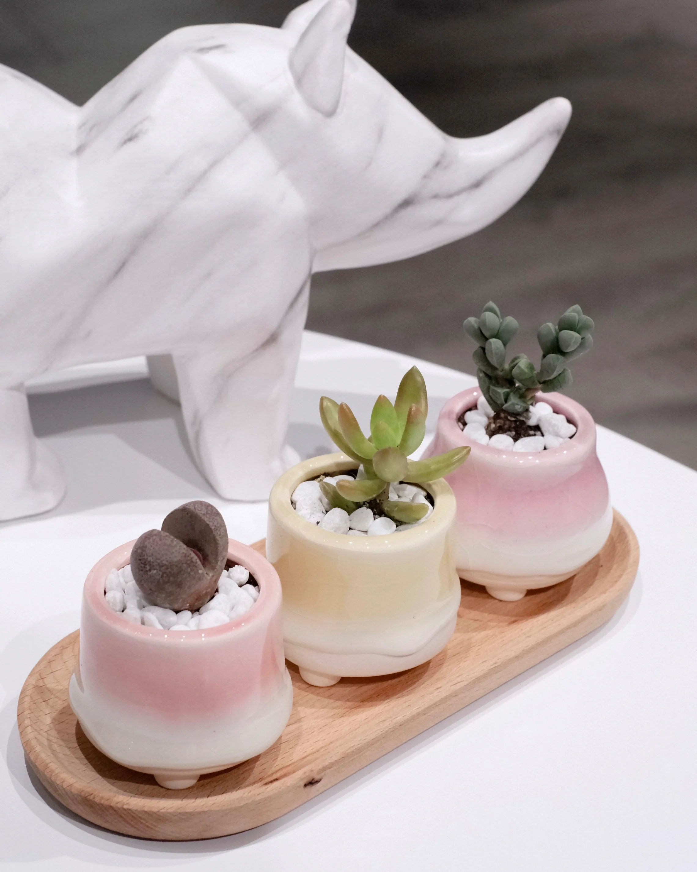 Dripping Glazed Finger Pots Pink Color - Image 8