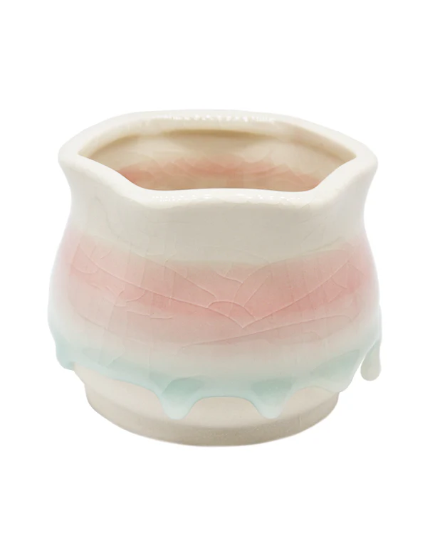 Dripping Glazed Lotus - white/pink - Image 2