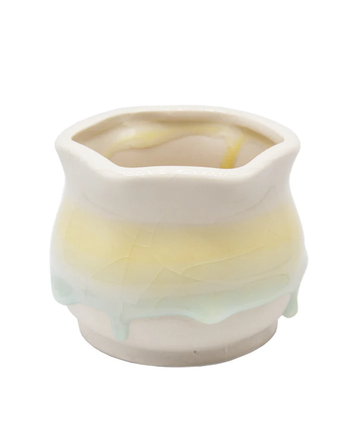 Dripping Glazed Lotus - white/yellow - Image 2