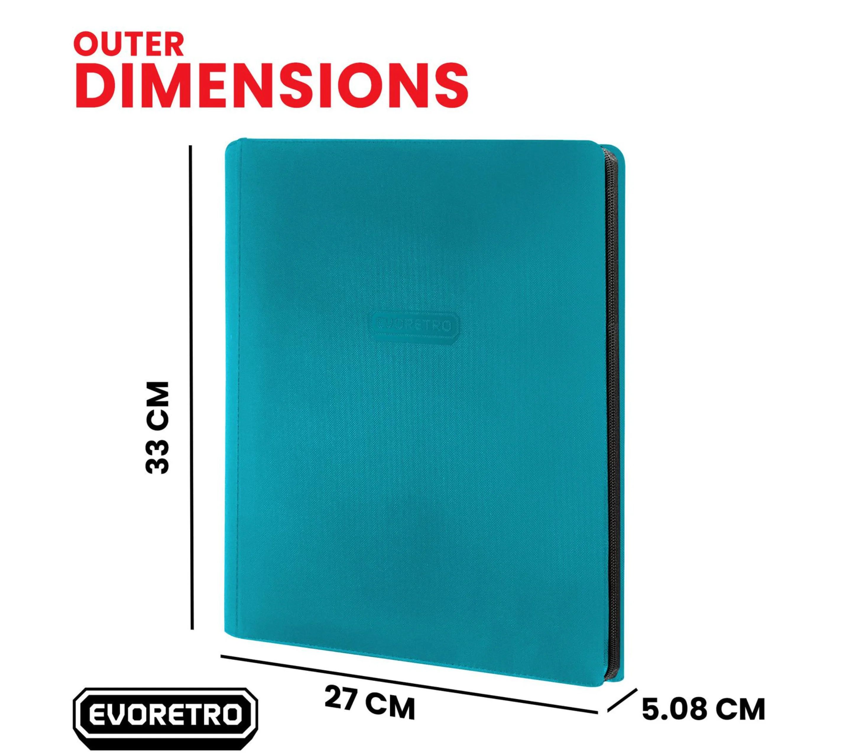 Evoretro - 9-Pocket Zip-Up Trading Card Zipper Binder for 360 cards - Image 2
