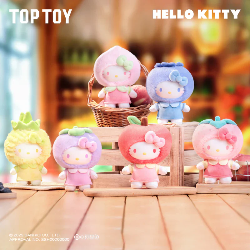 Hello Kitty Fruity Paradise Vinyl Plush Keychain Blind Box