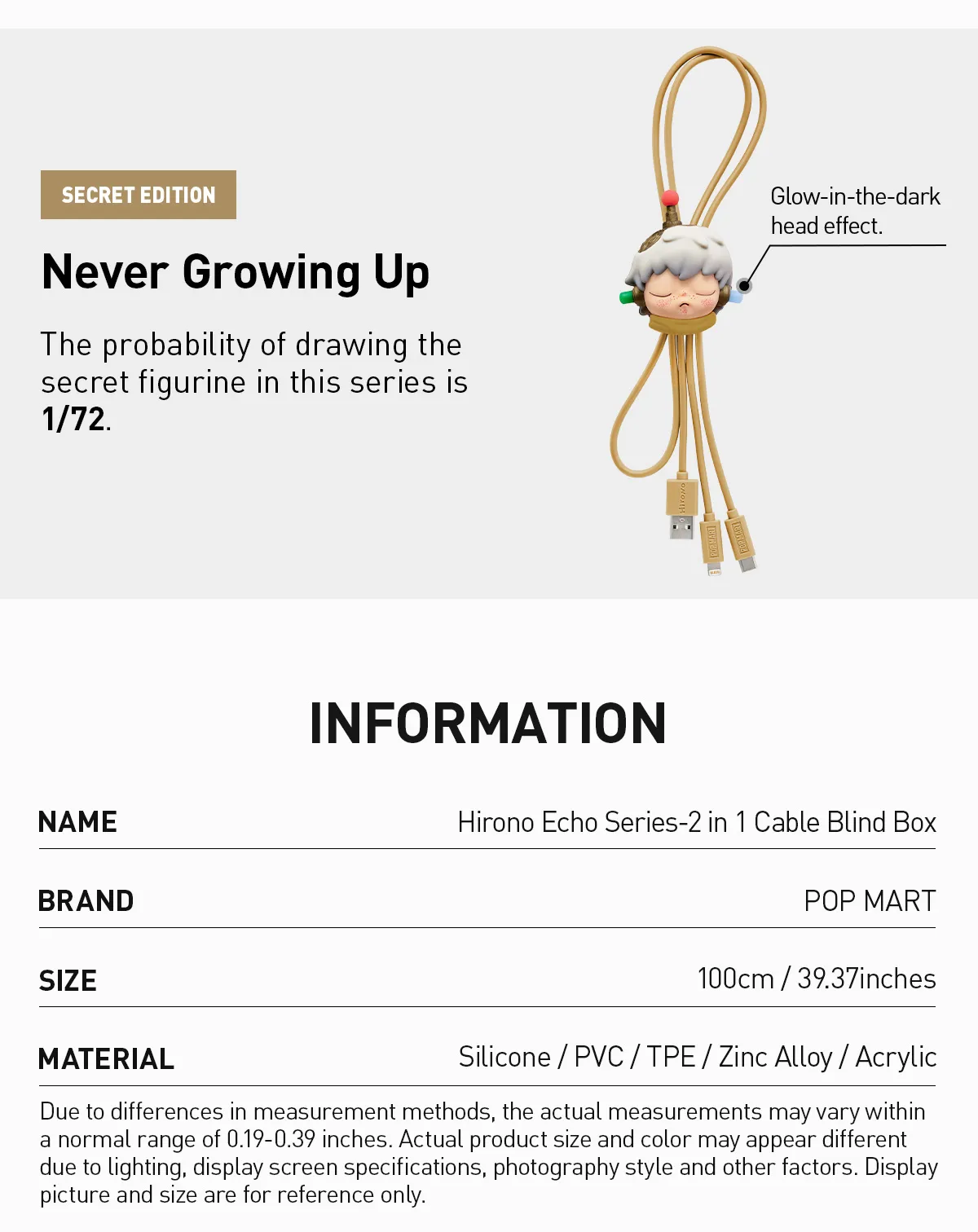 Hirono Rooted in Memory 2 in 1 Cable Blind Box - Image 3