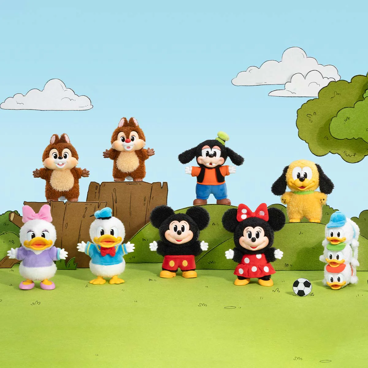 Mickey Family Cute Together Keychain Series Plushy - Image 10