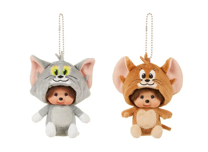 Monchhichi Big Face Keychain SS - Tom & Jerry