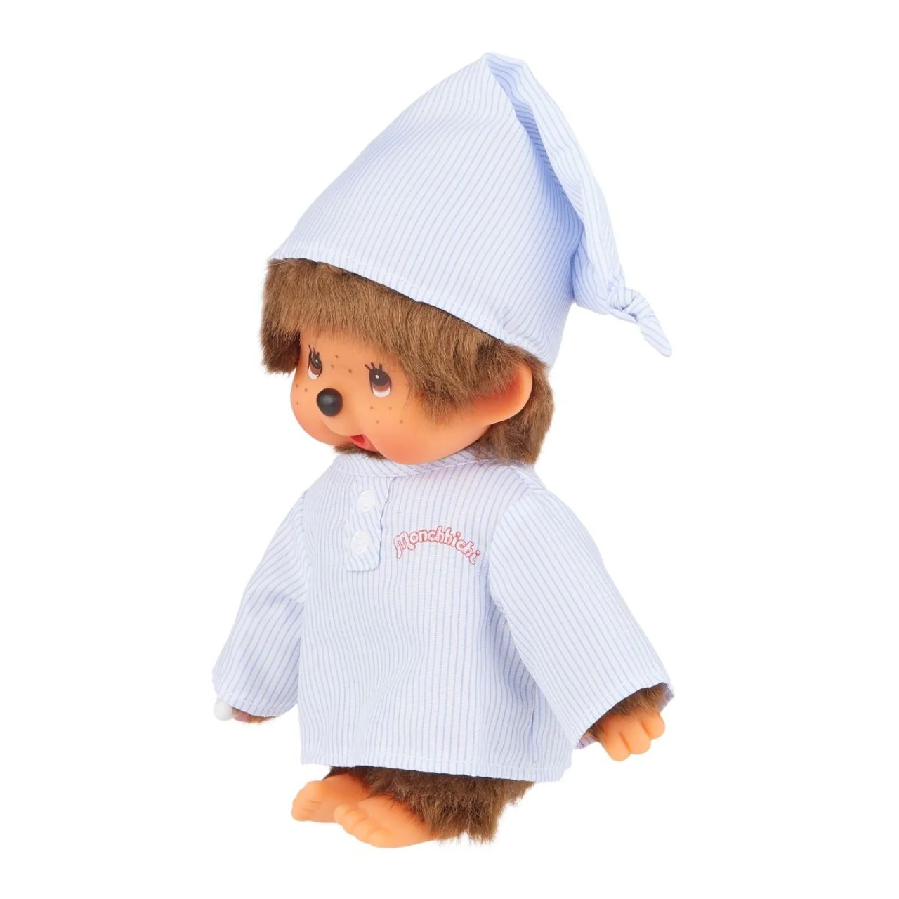 Monchhichi Long Striped Pijama Boy with Cap Plush - Image 2