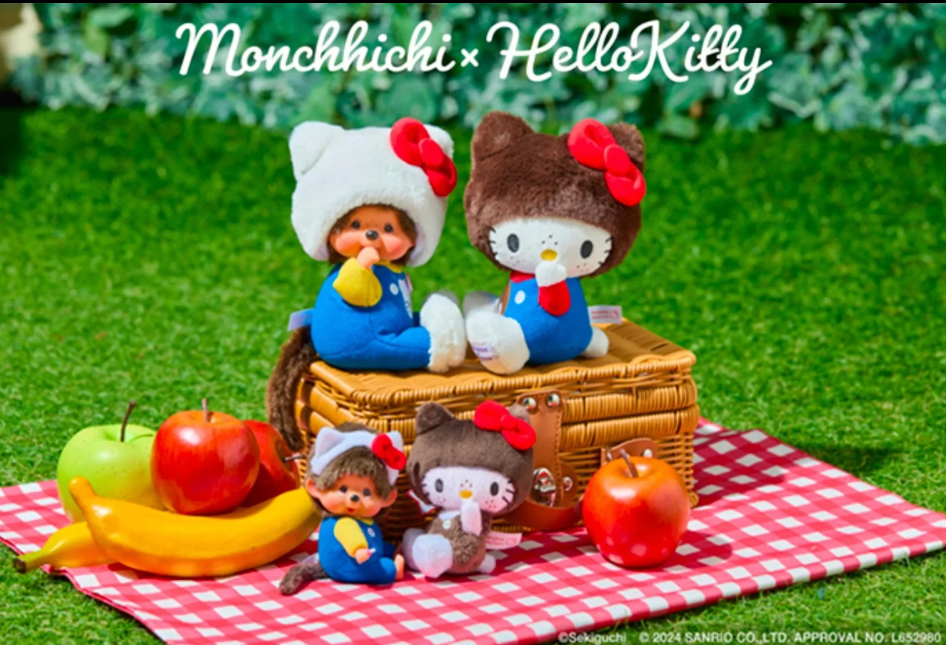 Limited Edition Monchhichi x Hello Kitty Collab Sekiguchi - Image 6