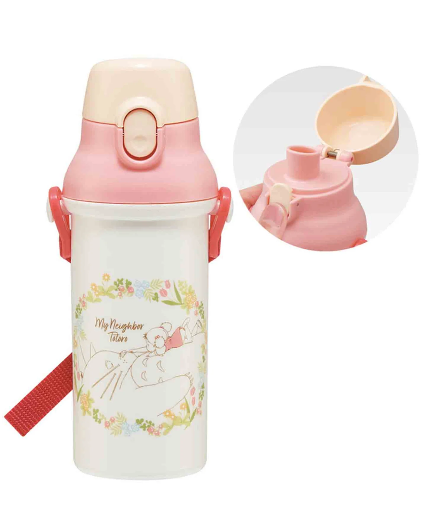 Ghibli - My Neighbor Totoro Water Bottle with Strap 16.23oz (Totoro and Mei) - Image 2
