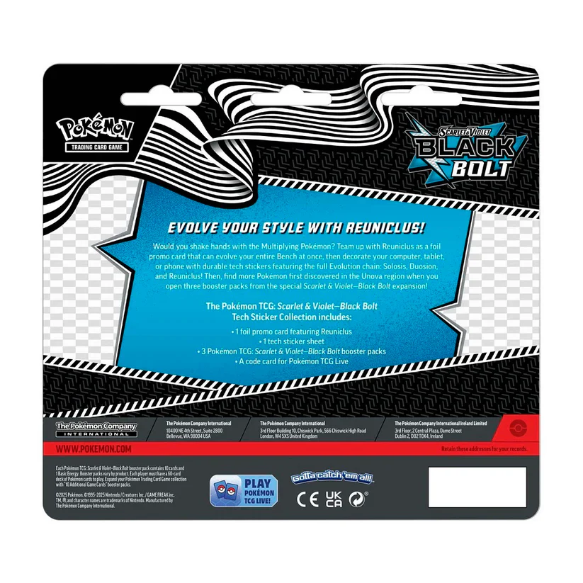 Pokémon Black Bolt - Tech Sticker Collection - Image 4