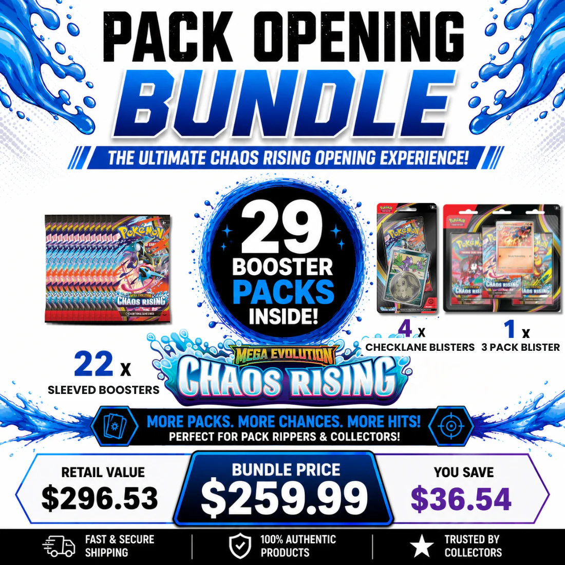 Pokémon Chaos Rising Pack Opening Bundle