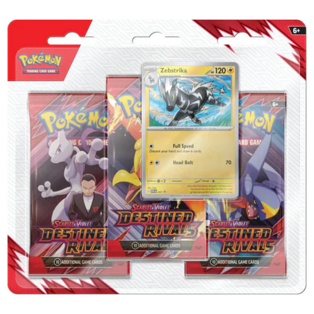 Pokémon Destined Rivals - 3-Pack Blister