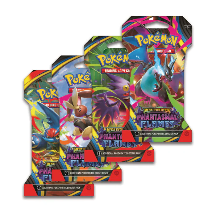 Pokémon Mega Evolution - Phantasmal Flames - Sleeved Booster Pack (Random Artwork)