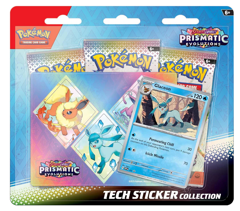 Pokémon Prismatic Evolutions - Tech Sticker Collection - Glaceon
