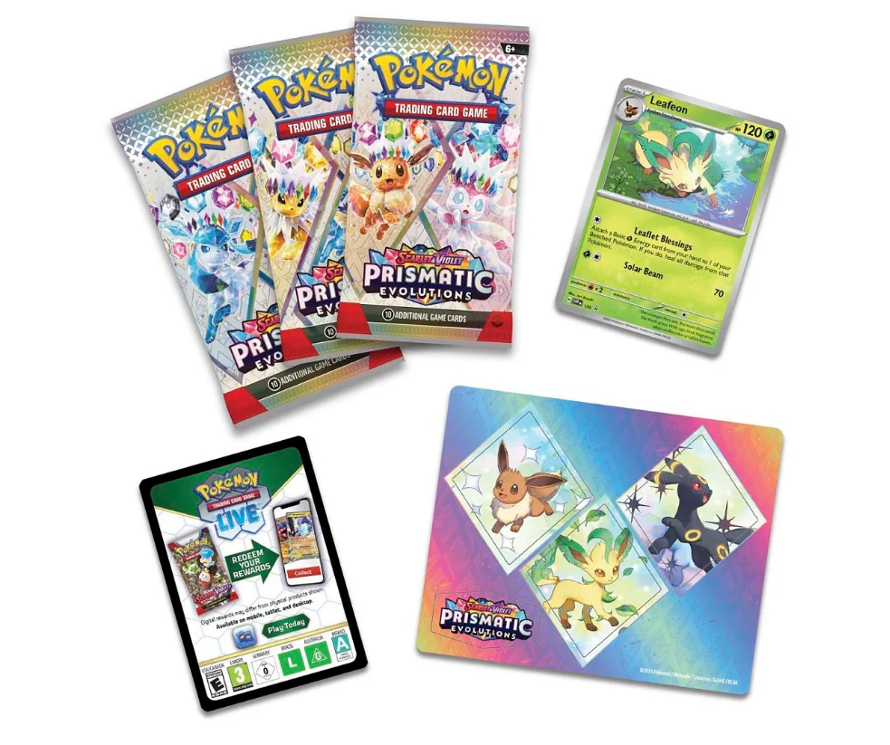 Pokémon Prismatic Evolutions - Tech Sticker Collection - Leafeon - Image 3
