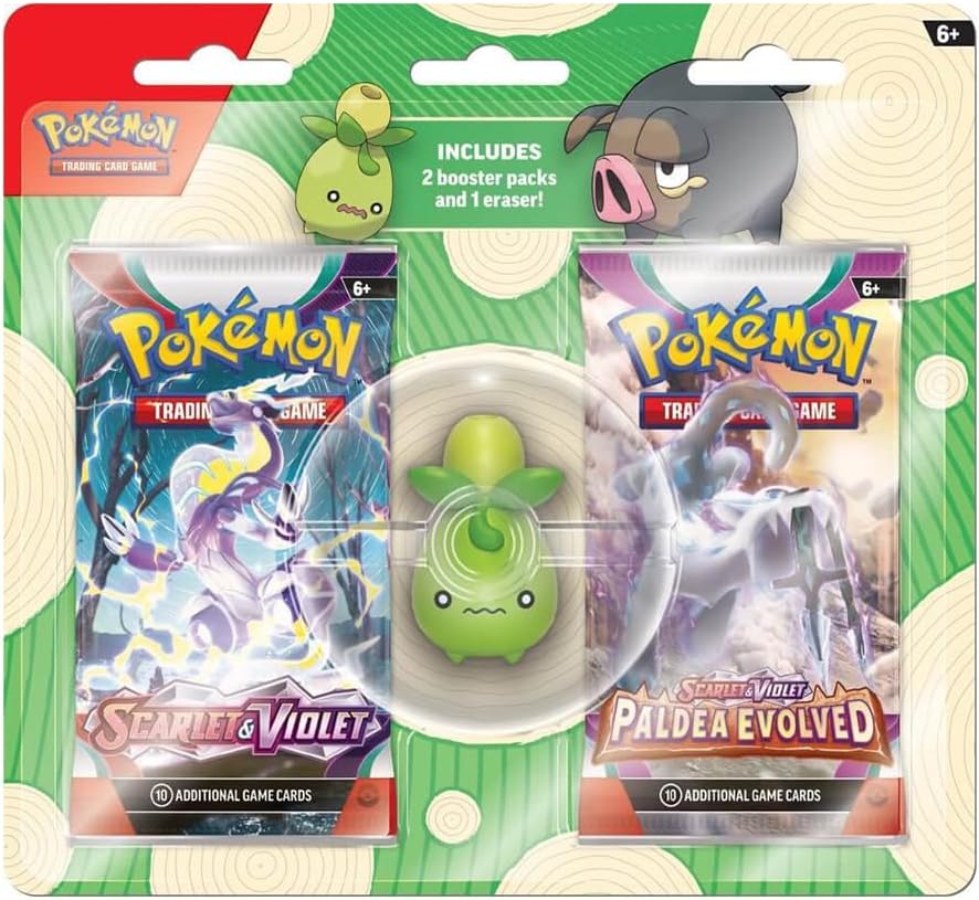 Pokemon: Scarlet & Violet - 2023 Back to School Eraser Blister - Smoliv