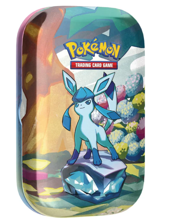 Pokémon Scarlet & Violet 8.5 Prismatic Evolutions Mini Tins - Glaceon