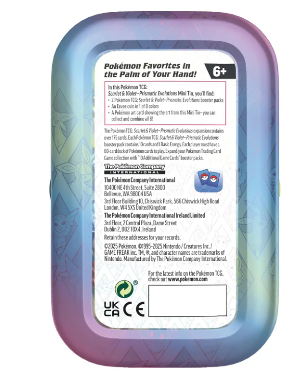 Pokémon Scarlet & Violet 8.5 Prismatic Evolutions Mini Tins - Espeon - Image 3