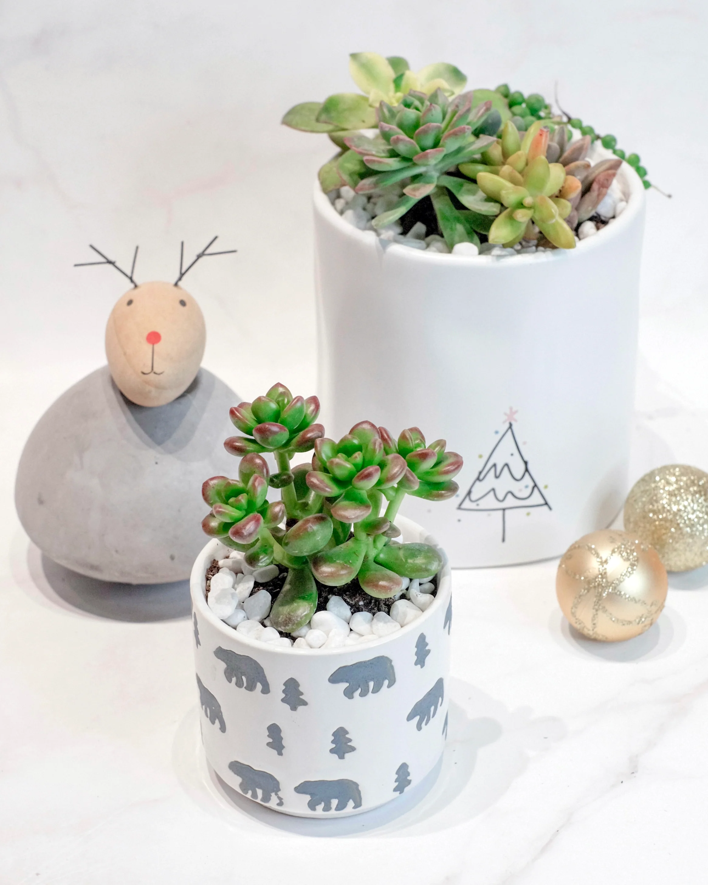 Polar Bear & Christmas Tree Pot - Image 2