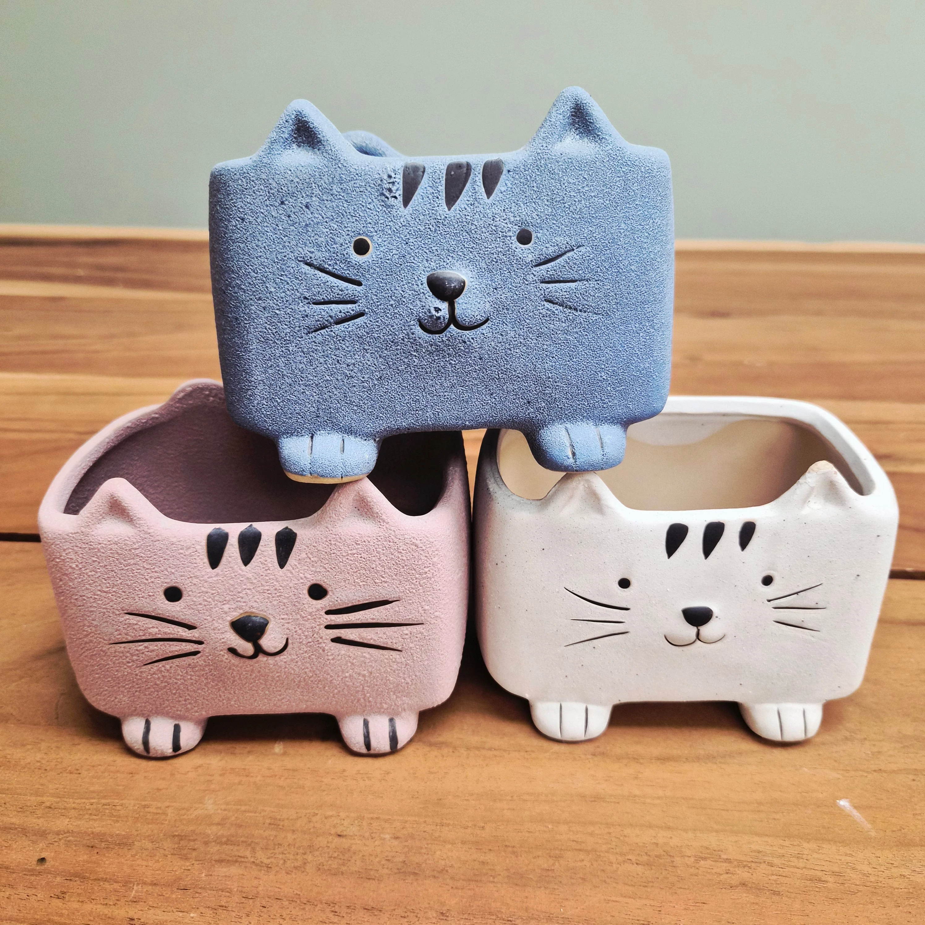 Matt Cat Rectangle Planter - Image 2