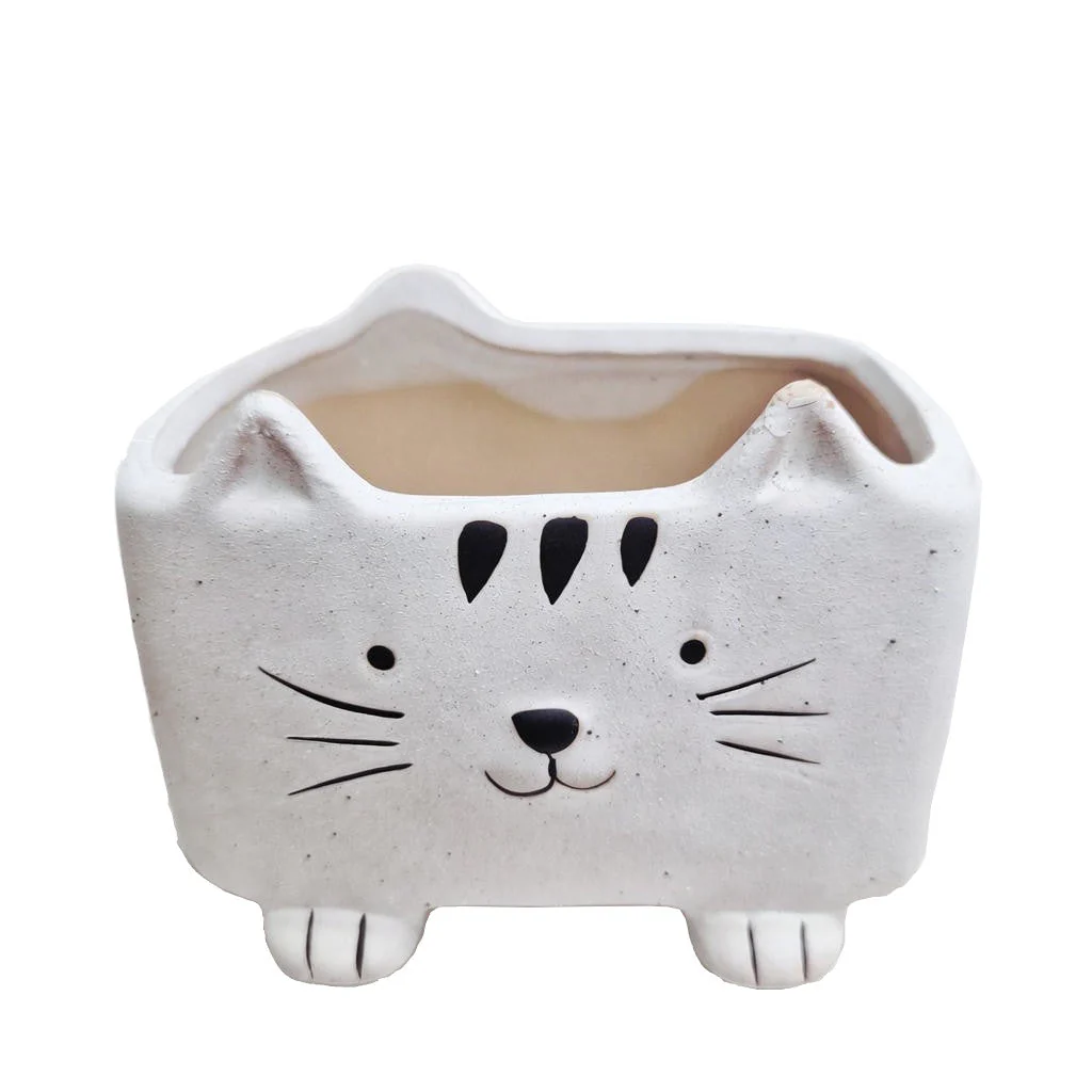 Matt Cat Rectangle Planter - Image 5