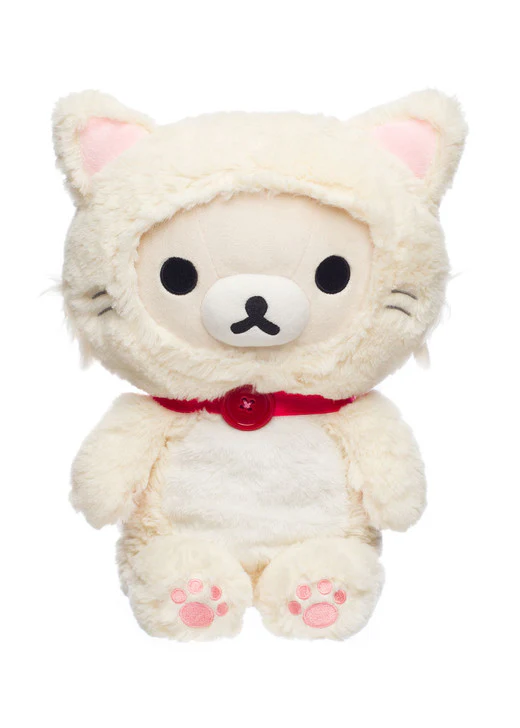 Korilakkuma San-X Original In A White Fluffy Cat Costume - Image 6