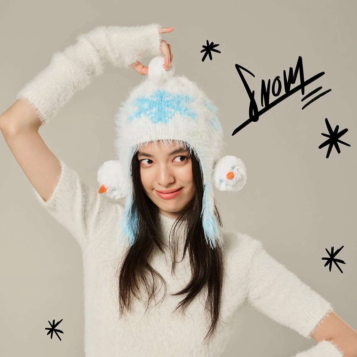 SKULLPANDA Tell Me What You Want Series Knitted Beanie - Image 3