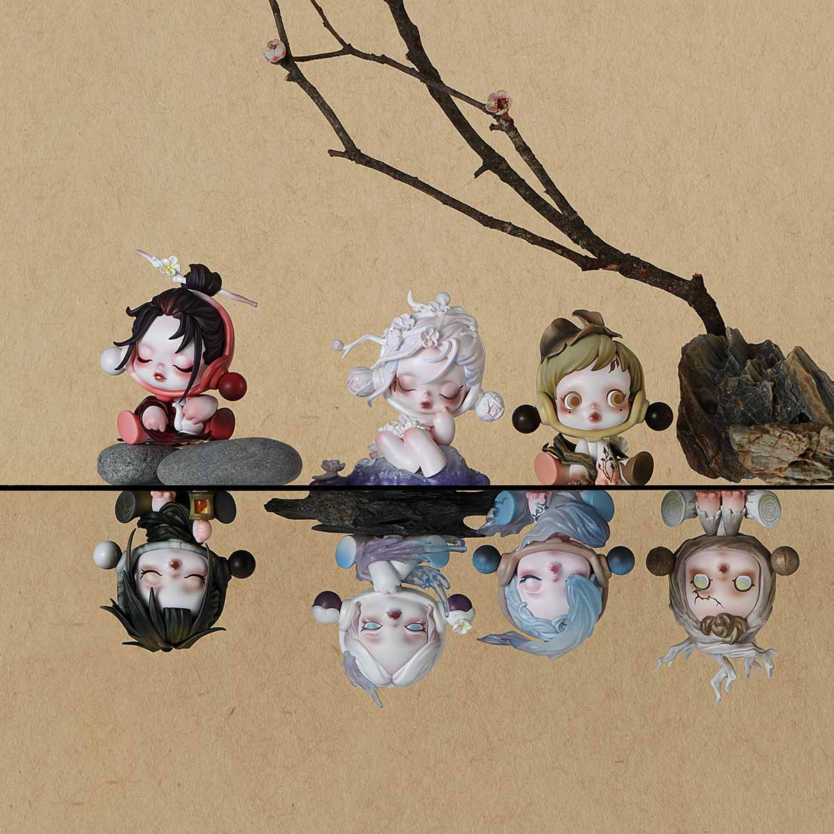 SKULLPANDA The Ink Plum Blossom Series Figures - Image 15