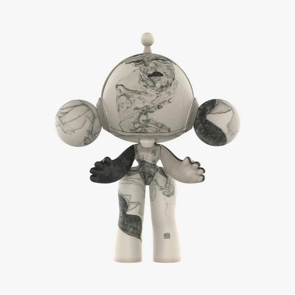 MEGA α SKULLPANDA 400% Egon Schiele - Image 5