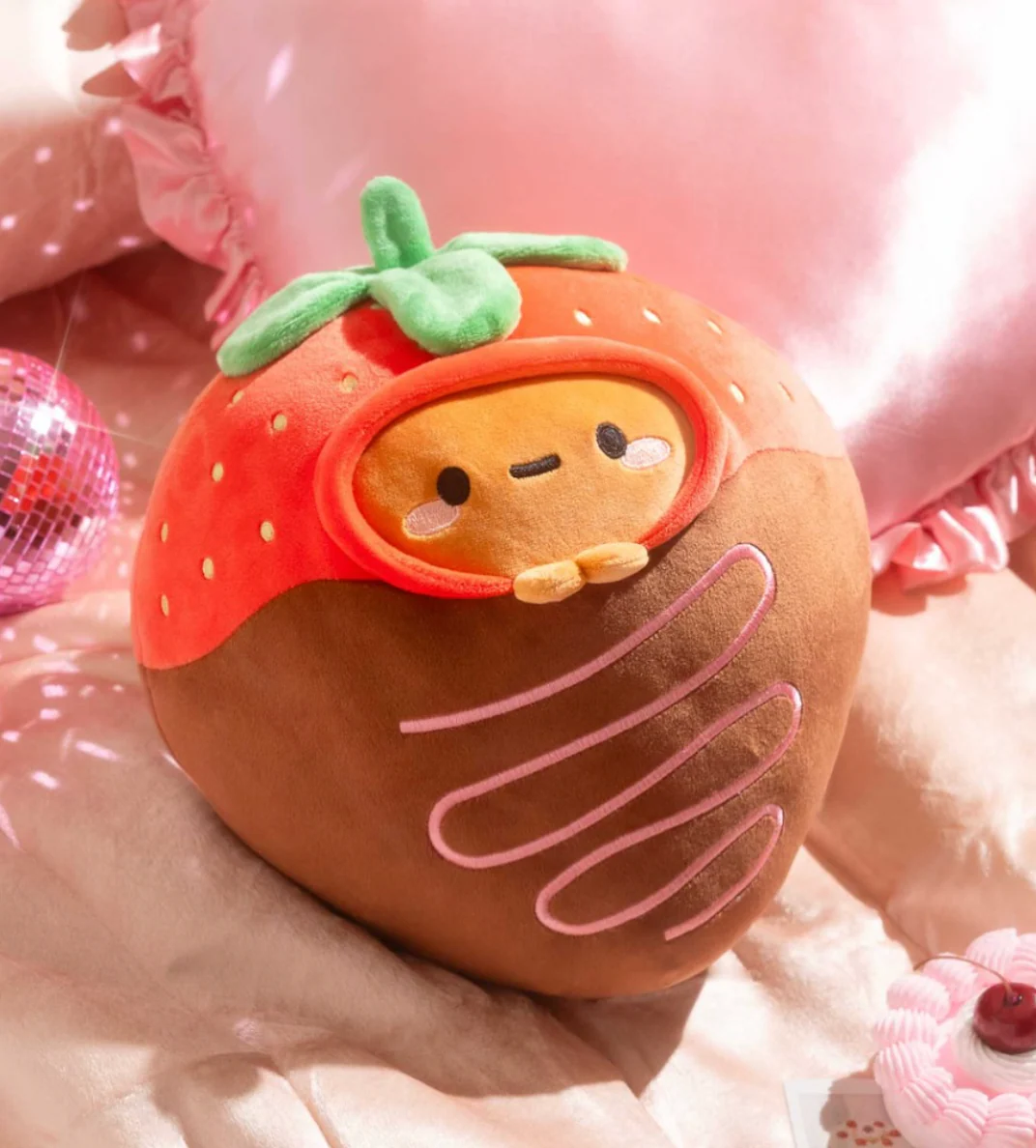Smoko Tayto Chocolate Strawberry Midi Mochi Plush 10"