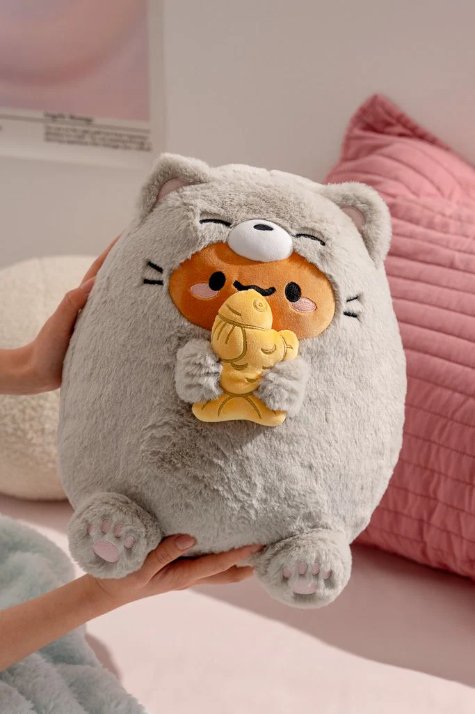 Smoko Tayto Potato Shorthaired Cat Plush (Gray Ver) - Image 2