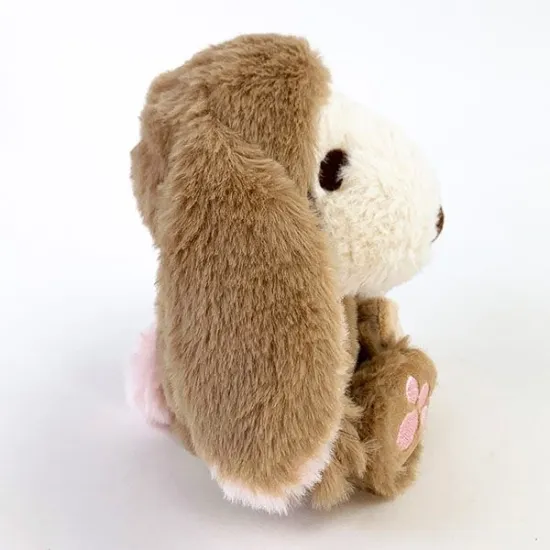 Snoopy Fluffy Lop Ear Bunny Brown Plush - Image 2