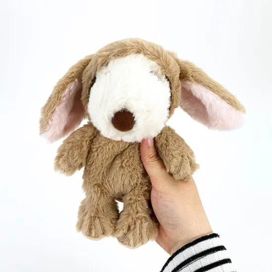 Snoopy Fluffy Lop Ear Bunny Brown Plush - Image 4