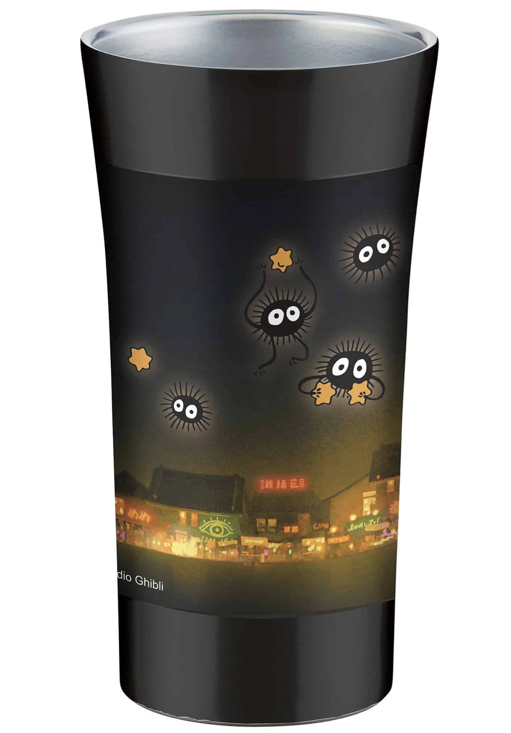 Ghibli - Spirited Away Stainless Steel Tumbler 10.14oz (No-Face) β Grey - Image 2