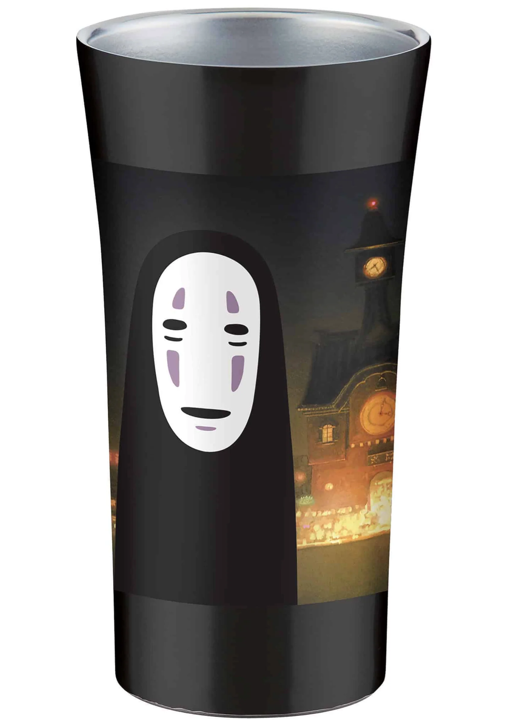 Ghibli - Spirited Away Stainless Steel Tumbler 10.14oz (No-Face) β Grey - Image 3