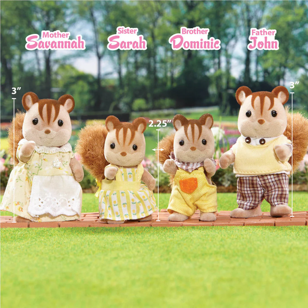 Sylvanian Families Walnut Squirrel Family